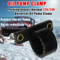 Universal Rubber Shock-Absorbing Bracket for 12V 24V Parking Heater Oil Pump Cold-Resistant Clamp for Car RV Truck Boat