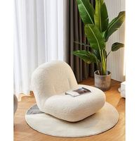 Design mignon Sherpa tissu luxe chaise d'appoint siège de loisirs pivotant unique pour salon salon chambre maison hôtels