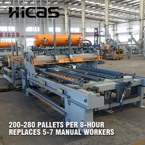 Machine à clouer les palettes semi-automatique horizontale HICAS SF9026, capacité de 25 à 35 palettes/heure, pour les États-Unis, le Canada, le Mexique, GMA CE - Product Image 3