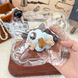 Slime crème croissant menthe chocolat, argile sèche, jouet en silicone de qualité alimentaire, jouet anti-stress souple et compressible - Product Image 5