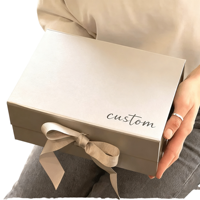 Boîte cadeau en carton pliable écologique, biodégradable et recyclable, à fermeture magnétique, pour l'emballage de vêtements