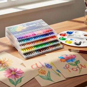 Coloring Non Toxic Watercolor Dual Tip Brush Marker Pen - Product Image 4