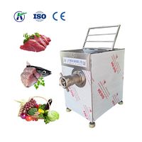 Machine à broyer la viande congelée industrielle en acier inoxydable pour la fabrication de saucisses, la production de boulettes de viande et de viande hachée