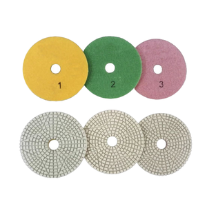 100 mét kim cương linh hoạt đánh bóng khô Pads đá đánh bóng món ăn 4inch kim cương khô đánh bóng Pad Granite Marble Vòng ướt - Product Image 5