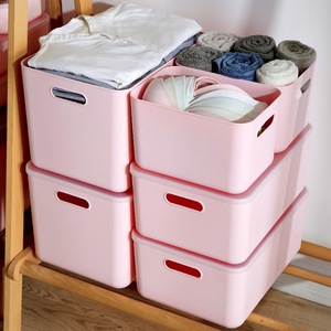Organizzatore di stoccaggio in plastica rosa piccolo tipo piatto coperchio <span class=keywords><strong>per</strong></span> <span class=keywords><strong>ufficio</strong></span> Desktop <span class=keywords><strong>per</strong></span> uso domestico - Product Image 4