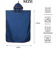 Poncho de surf personnalisé pour adultes, à manches courtes, pour la plage