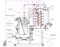 Machine de distillerie de whisky 1000L 2000L distillateur de vodka machine de fabrication de liqueur de gin