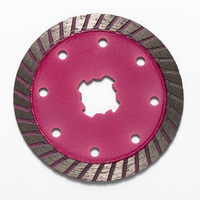 Disque de coupe rapide en diamant turbo de 4,5 pouces pour meuleuse d'angle, pour carrelage, marbre, granit, béton, grain 60/80, 1,4 mm