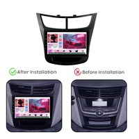 Reproductor de DVD para Auto Android con Qualcomm Snapdragon, GPS, FM, Música, Audio, Video, Carplay, Wifi, BT, Pantalla IPS, Radio para Auto para Chevrolet Aveo 2016