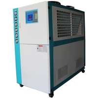 Refroidisseur d'eau industriel à compresseur 10HP à basse température R22R407 personnalisé par le fabricant, refroidi par air, pour machine de transformation laitière