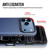 Coque Magnétique Antichoc pour iPhone 18 17 16 Pro Max, Cadre Antidérapant en TPU, Coque Arrière de Haute Qualité AF