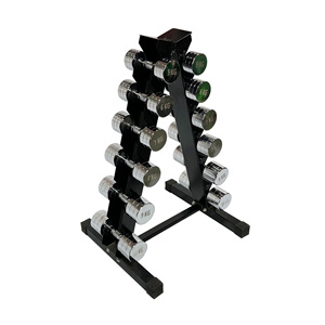 Manufacturer Steel Stainless Dumbbells Gym Weight 2.5-50 kg Pounds <strong>Dumbells</strong> <strong>Rack</strong> 5 Pairs - Product Image 1