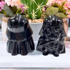 Vente en gros <span class=keywords><strong>pierre</strong></span> naturelle cristal obsidienne <span class=keywords><strong>chevalier</strong></span> sculpture pour décoration de la maison cadeau - Product Image 3