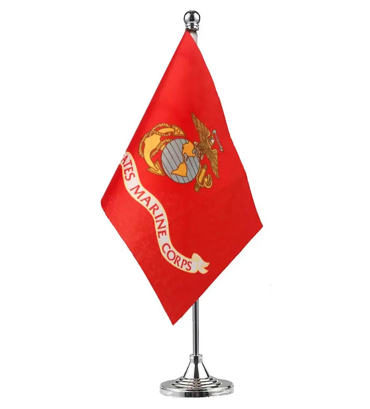 País Bandeiras Do Mundo internacional Bandeira EUA Marine Corps Bandeira Mesa Mesa Mesa De Escritório