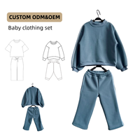Ensemble Aolite pour le printemps et l'automne vêtements à manches longues pour enfants avec lumière vive vêtements de bébé à la mode joyeux et à la mode
