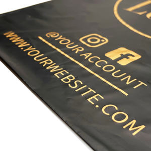 Custom Design Poly Mailer Black Plastic Bags Waterproof <b>Strong</b> <b>Adhesion</b> Clothing Packaging Bags Printed Logo - Product Image 4