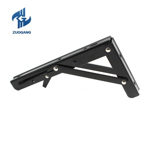 Zuogang toptan billy katlanır masa raf siyah Metal sabit raf braketi Metal duvara monte katlanabilir braket - Product Image 4