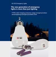 Lampe portable à LED rechargeable par USB pour le camping en plein air et l'éclairage d'urgence à domicile