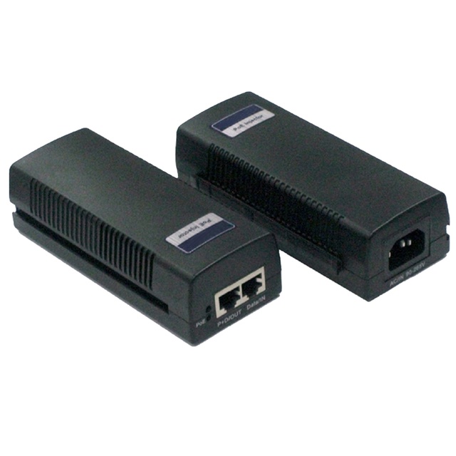 10 100 1000M Gigabit Power Over Ethernet PoE Adapter Injector Midspan