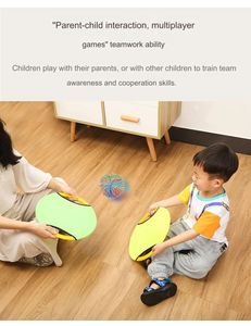 Divertido Juego de Pelota y Raqueta de Plástico Unisex, Fácil de Usar, Juego Deportivo Interactivo al Aire Libre para Padres e Hijos, Incluye Placa Elástica - Product Image 5