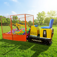 Mini-excavatrice électrique pour enfants de haute qualité, modèle animatronique amusant pour les enfants aux parcs d'attractions