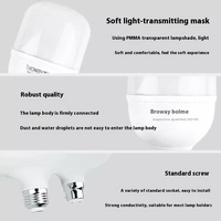 5w 10w 15w 20w 30w 40w 50w 55w 60w Ampoule en forme de T E27 Tension CA Ampoule LED circulaire pour entrepôt moderne Bureau Hôtel Maison