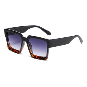 Gafas de Sol Retro Unisex al por Mayor, Montura Cuadrada Nueva, Protección UV400, Diseño Rectangular Clásico, Material PC, Color Negro para Mujer - Product Image 1