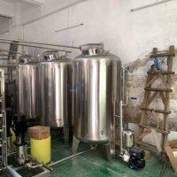 Usine de traitement de l'eau 500L/H Filtre à osmose inverse Machine à eau pure cosmétique en acier inoxydable à deux étages