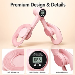 Yrxt Allenatore Regolabile in Legno per Muscoli del Pavimento Pelvico e Interno Coscia, per <span class=keywords><strong>Esercizi</strong></span> a Casa e Rafforzamento Femminile (Blu) - Product Image 3