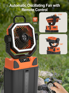 Ventilador Portátil con Rociador de Agua, Recargable por USB, 20000mAh, 6L, con Luz y Temporizador, Precio de Fábrica - Product Image 5