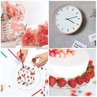 Blancs de cercle acrylique pour bricolage artisanat imprimer/graver/peinture mur Art gâteau disques signalisation blocs à découper pour conceptions personnalisées