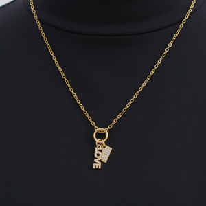 เครื่องประดับทองคำ 14k สีเหลืองสไตล์วินเทจ ประดับเพชรและเพทาย พร้อมจี้มุกน่ารัก เหมาะสำหรับเป็นของขวัญวันเกิด - Product Image 1