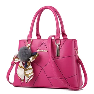 New trendy designer model pink leather name brand large purses and ladies handbags online