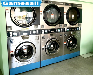 Laveuse-essoreuse et sécheuse commerciales superposées pour blanchisserie industrielle, capacité de lavage 17 kg et 27 kg - Product Image 4