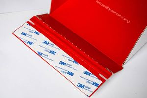 OEM Custom Logo Embossed Matt Laminated UV Finished Denim <b>Folders</b> High Gloss <b>Cardboard</b> for Jeans and Apparel Brands - Product Image 3