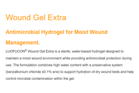 Gel antimicrobien pour plaies, hydrogel extra-rétentif d'hydratation avec chlorure de benzalkonium