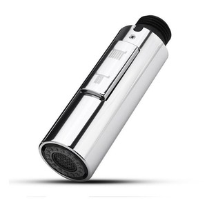 Robinet extractible Bingtao, finition électrolytique noir brossé or, tête de pulvérisation pour évier de cuisine en ABS, débit d'eau à deux vitesses - Product Image 4