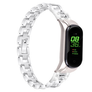 Cinturino in metallo con strass per gioielli di moda per Xiaomi <span class=keywords><strong>Mi</strong></span> <span class=keywords><strong>Band</strong></span> <span class=keywords><strong>5</strong></span> - Product Image 1