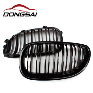 Grille de calandre avant à double lamelles en ABS injecté noir brillant, compatible avec <span class=keywords><strong>BMW</strong></span> Série 5 E60 Berline E61 Break 2004-2009 - Product Image 3