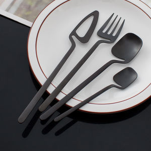 قابلة لإعادة الاستخدام سلطة معدنية خلط القهوة ملعقة وشوكة التحريك الفولاذ المقاوم للصدأ 4 طقم أدوات المائدة كوب معلق - Product Image 6