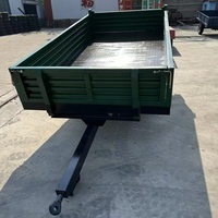 Remorque agricole neuve d'origine pour tracteur, remorque basculante à 2 roues et à essieu simple, prix d'usine