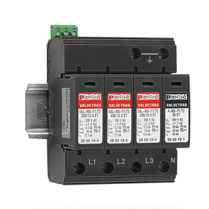 อุปกรณ์ป้องกันไฟกระชาก VAL-MS-T1/T2 335/12.5/3+1-FM (2800183) แบบที่ 1/2, 335V AC, 12.5kA ขาเข้า, 3+1 สำหรับระบบ 5 สาย, ติดตั้งบนราง DIN - Product Image 2