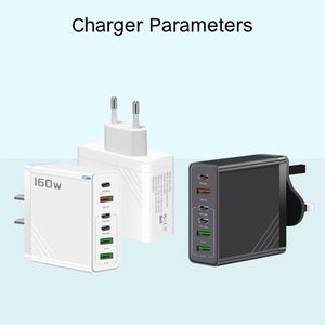 New Fast Charging Wall PC+ABS Fire Retardant Material QC3.0 3USB 3PD <b>UK</b> US EU CE Mobile Phone Charger for iPhone - Product Image 2