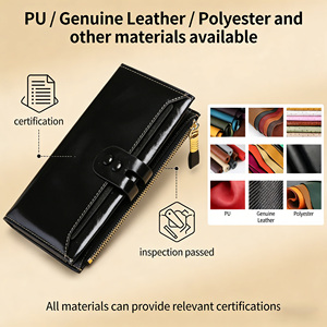 Nuovi Portafogli da <span class=keywords><strong>Donna</strong></span> RFID Rossi 2026 - Marche all'Ingrosso - <span class=keywords><strong>Portafoglio</strong></span> in Vera Pelle di Grande Capacità con Tasca per Telefono - Product Image 4