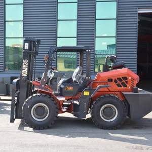 Venta Directa de Fábrica KaiDa, Montacargas Articulado de 5 Toneladas, 4x4, Motor Diésel Todoterreno, Mástil de Tres Etapas, 1 Año de Garantía para Terrenos Difíciles - Product Image 1