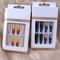 OEM/ODM vente en gros conception personnalisée logo court moyen long ongles artificiels faux ongles