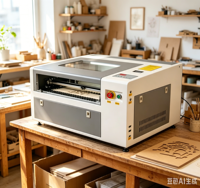 Machine de gravure et de découpe laser CO2, graveur laser pour pierre, caoutchouc, bois avec refroidissement par eau
