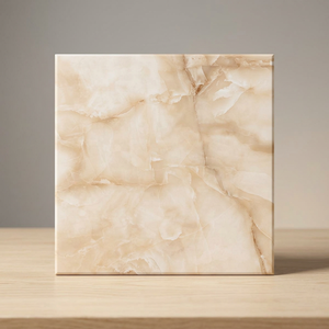 Baldosas de Porcelana con Aspecto de Mármol Blanco Ónix, 600x600 mm, Acabado Brillante y Pulido - Product Image 4
