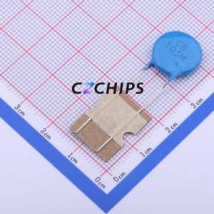 ตัวเก็บประจุนิรภัย CS45-F2GA103M-VKA แบบ Through hole (THT), ระยะขา P=7.5 มม. 10nF 20% 300V/440V X1, Y2 - Product Image 1