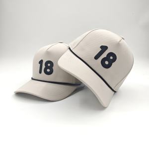 Casquette de baseball structurée en coton 5 panneaux, broderie 3D plate, logo brodé, motif Argyle, style Oxford Dobby, sport d'été, résistante aux UV, vente en gros - Product Image 1